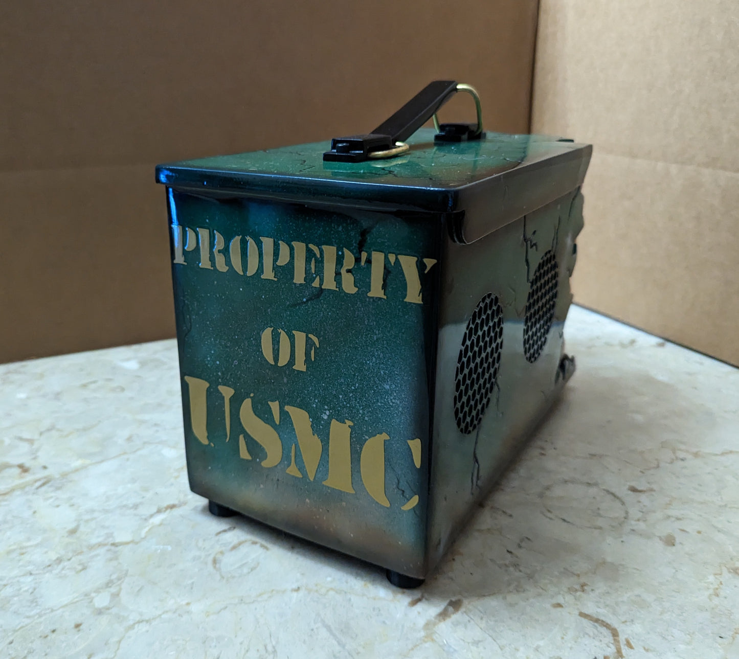 Ripped Ammo Can Bluetooth speaker