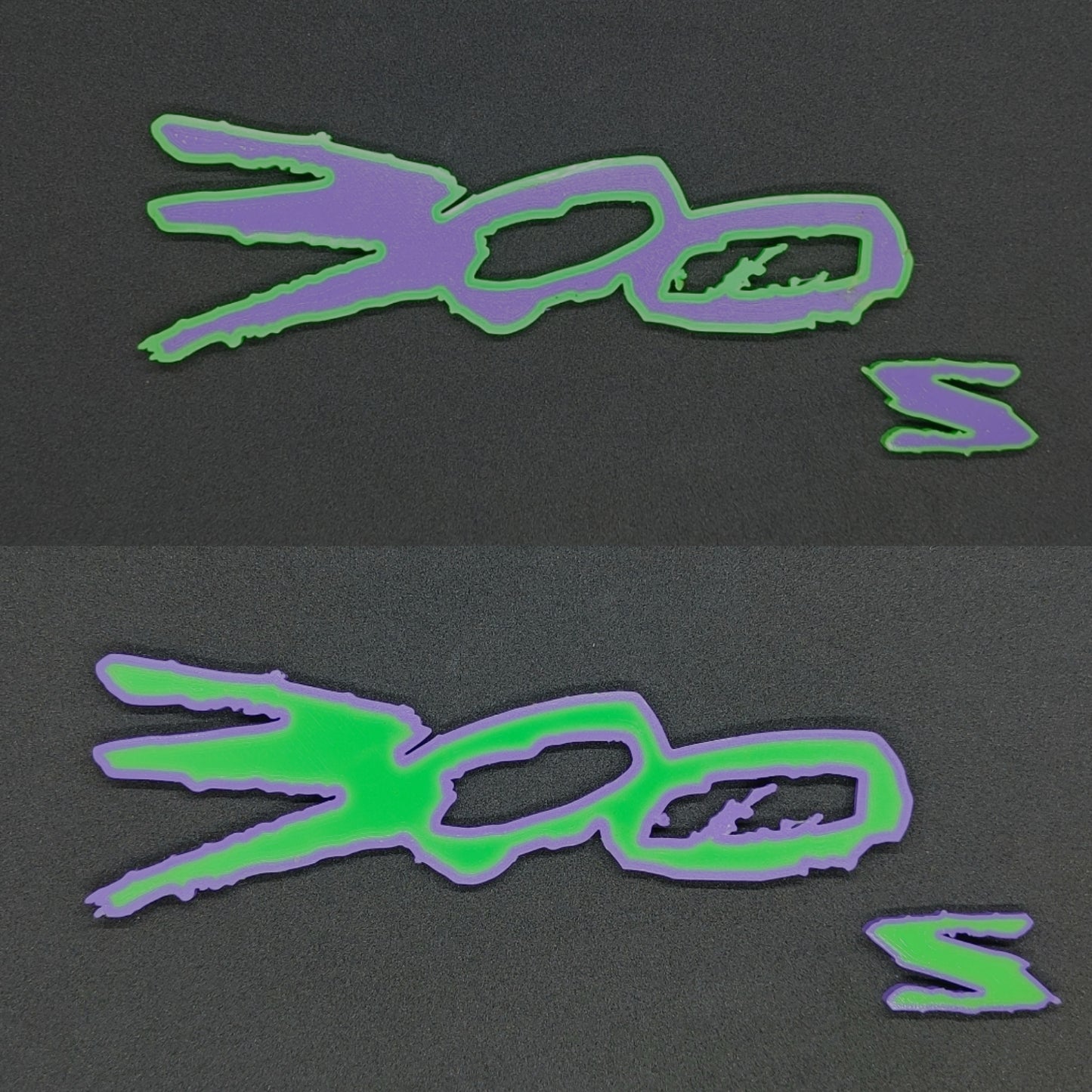 Dual color 300 badge