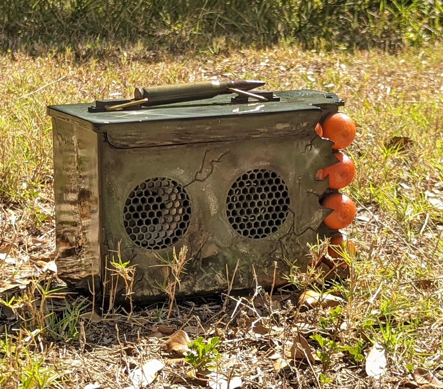 Ripped Ammo Can Bluetooth speaker