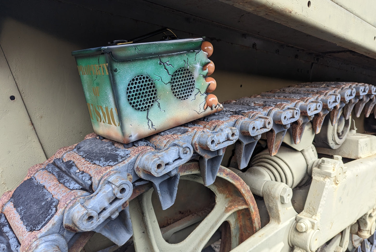 Ripped Ammo Can Bluetooth speaker