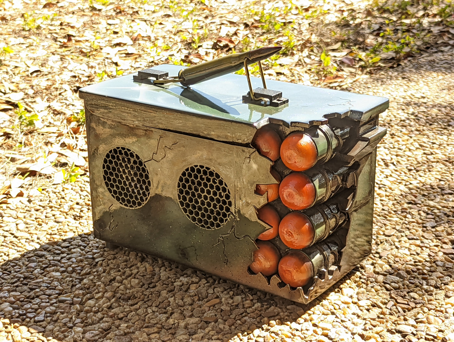 Ripped Ammo Can Bluetooth speaker