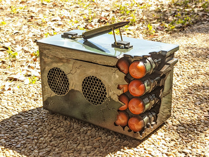 Ripped Ammo Can Bluetooth speaker