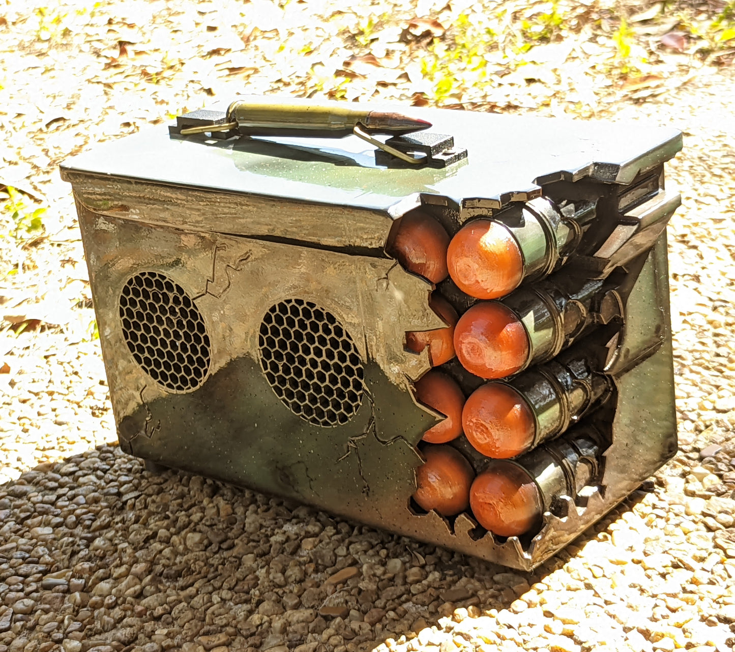 Ripped Ammo Can Bluetooth speaker